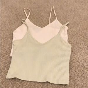 Topshop ribbed v-neck cami